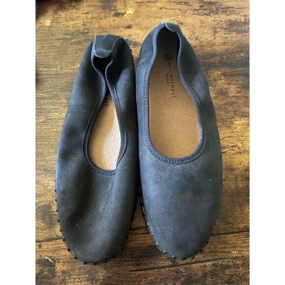 ERIC MICHAEL RAVEN NUBUK BLACK Sleep On Woman Shoes NWOB 41 - Picture 3 of 5